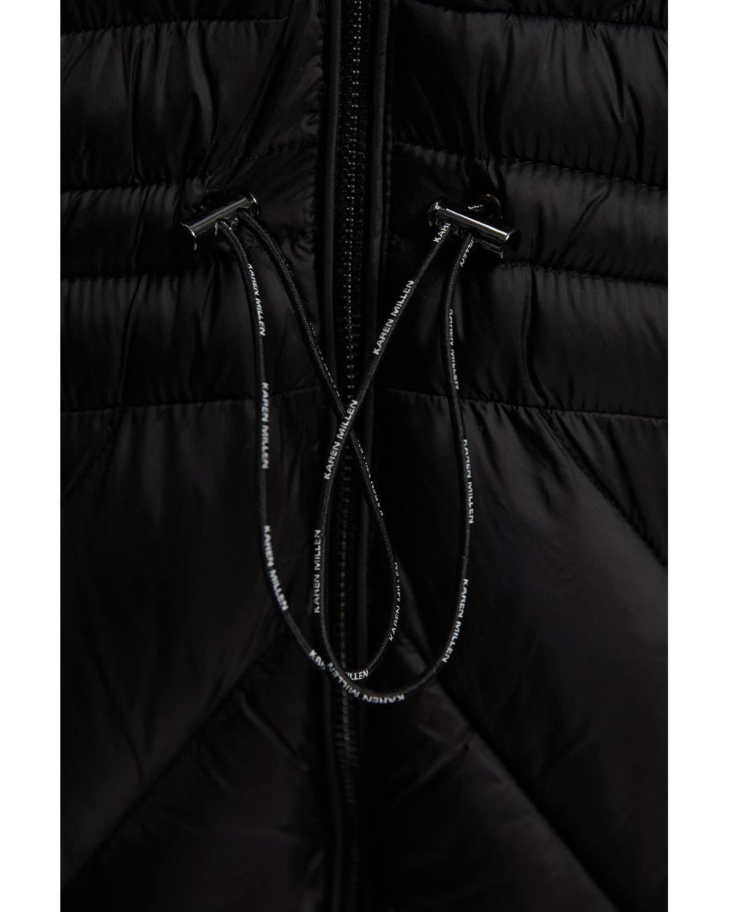 Karen Millen Black Plus Size Lightweight Packable Maxi Coat