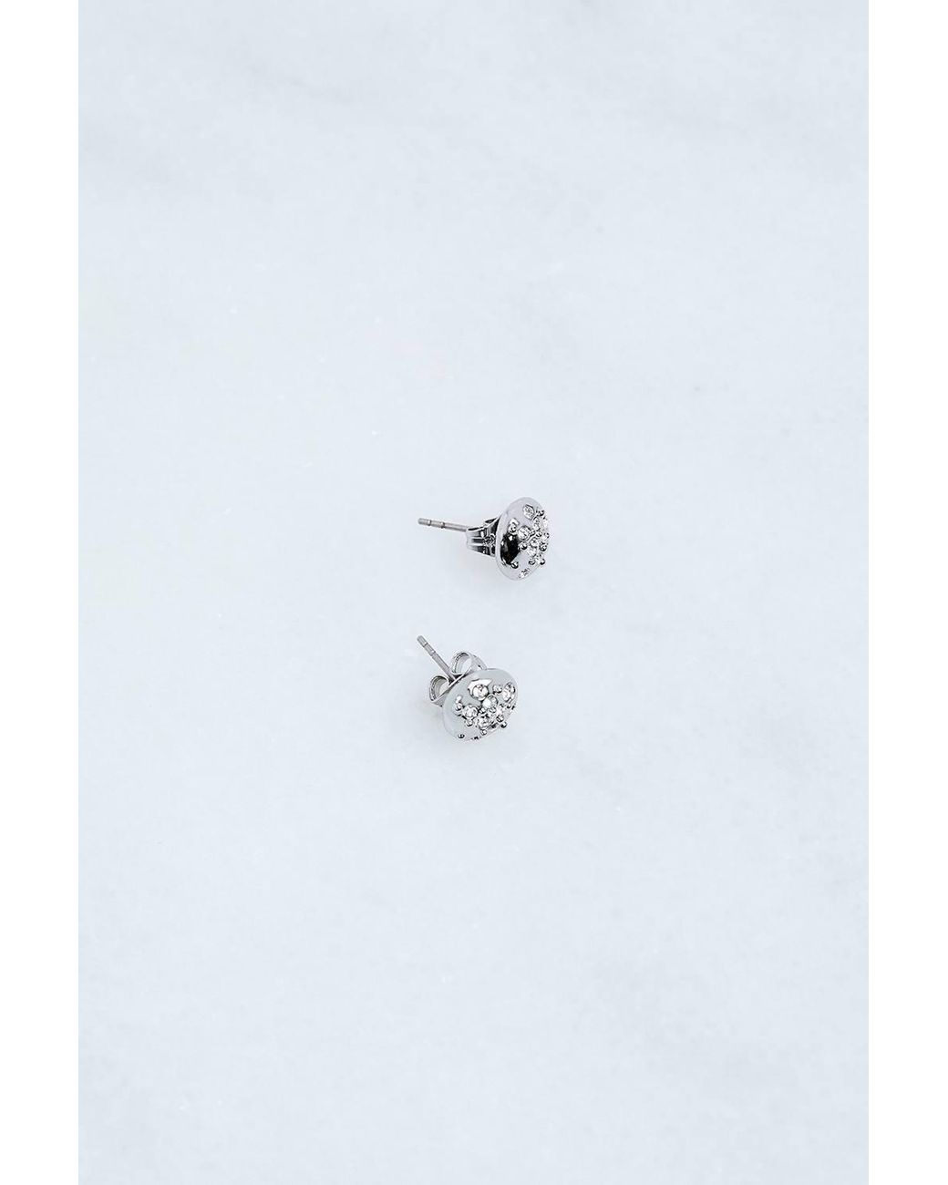 Karen Millen Blue Hand Set European Crystal Sprinkle Stud Earrings