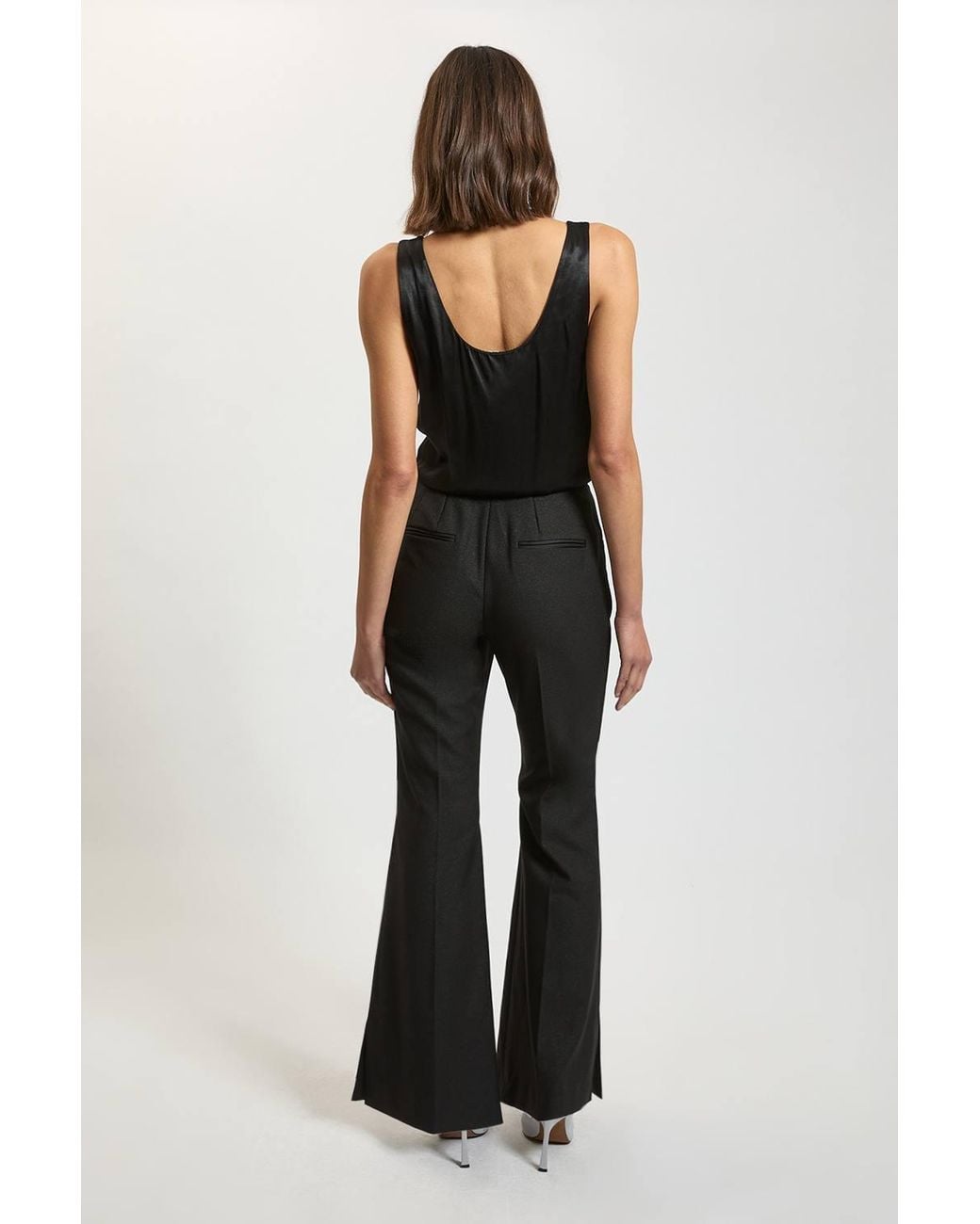 Karen Millen Black Harper's Bazaar Tailored Kickflare Trouser