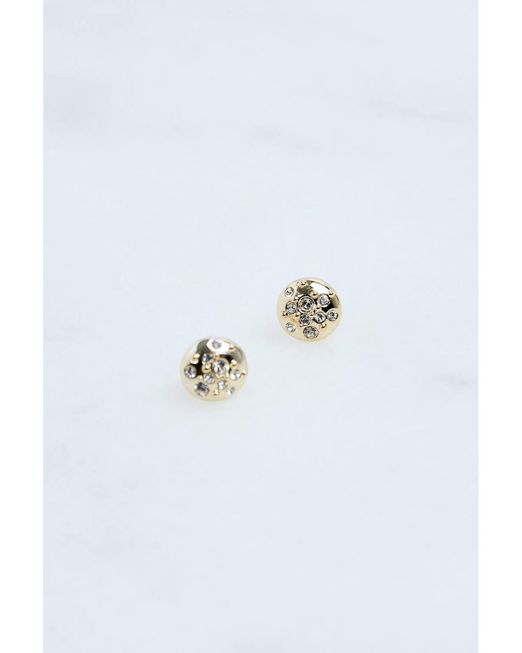 Karen Millen Blue Hand Set European Crystal Sprinkle Stud Earrings