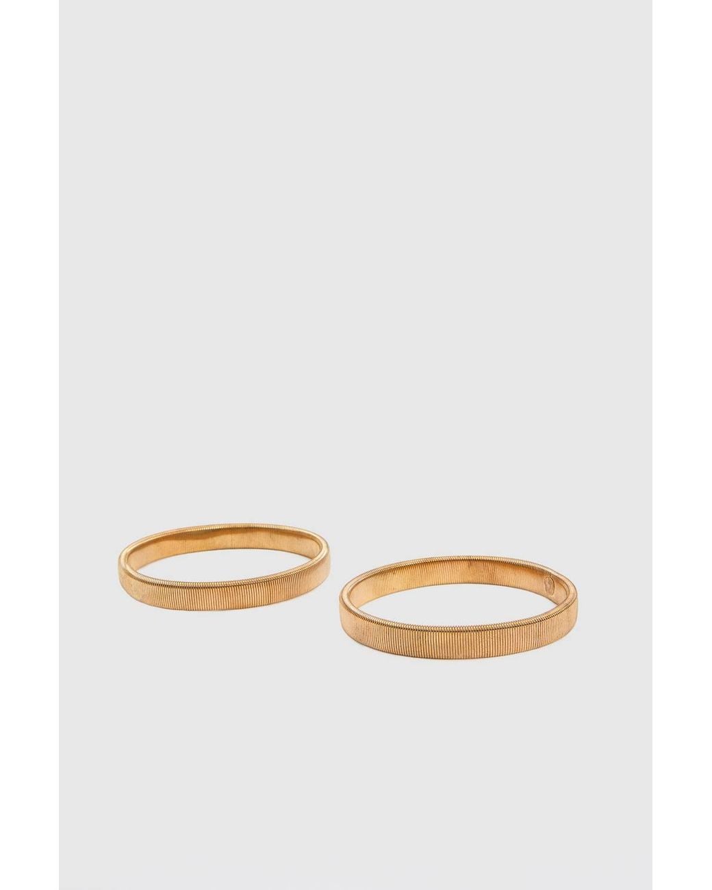 Karen Millen Metallic Metal Arm Cuff Bracelet Set