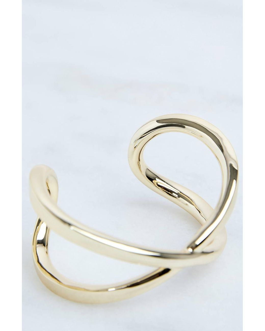 Karen Millen Blue Premium Statement Criss-Cross Cuff Bracelet