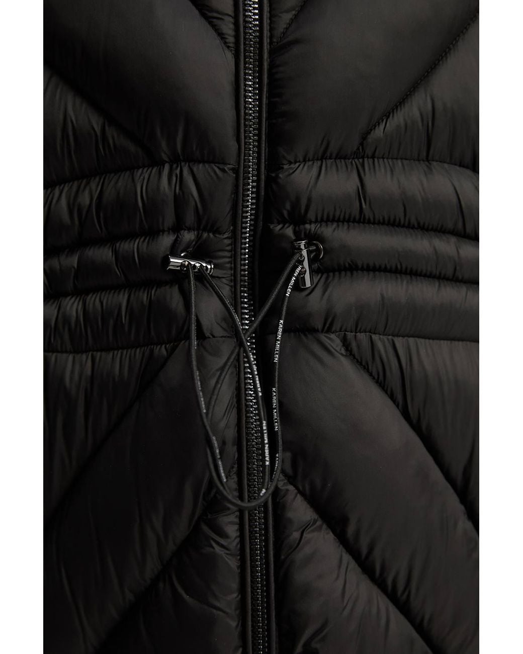 Karen Millen Black Plus Size Lightweight Packable Coat