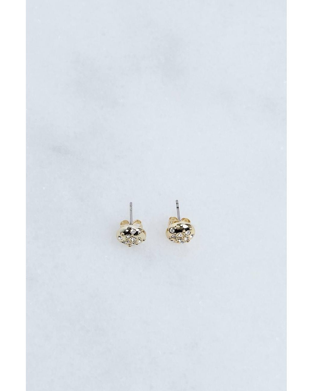 Karen Millen Blue Hand Set European Crystal Sprinkle Stud Earrings