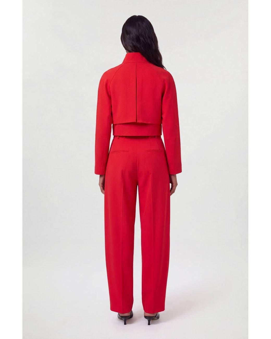 Karen Millen Polished Compact Rounded Tailored Jacket