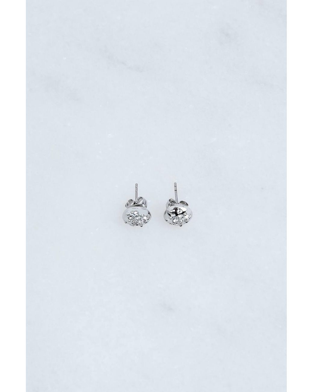 Karen Millen Blue Hand Set European Crystal Sprinkle Stud Earrings