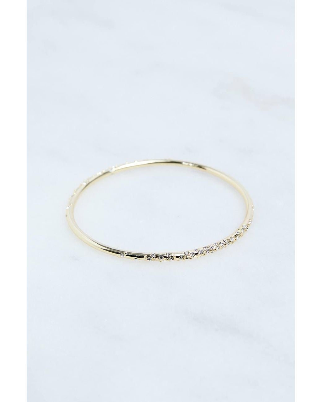 Karen Millen Blue Hand Set European Crystal Sprinkle Bangle
