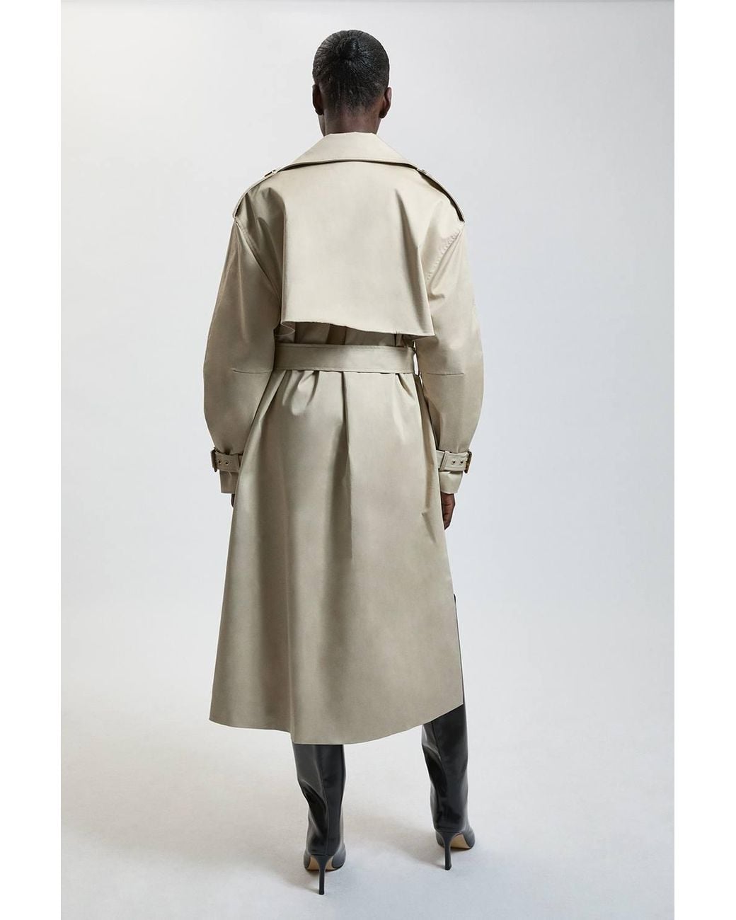 Karen Millen Natural Belt Detail Trench Coat
