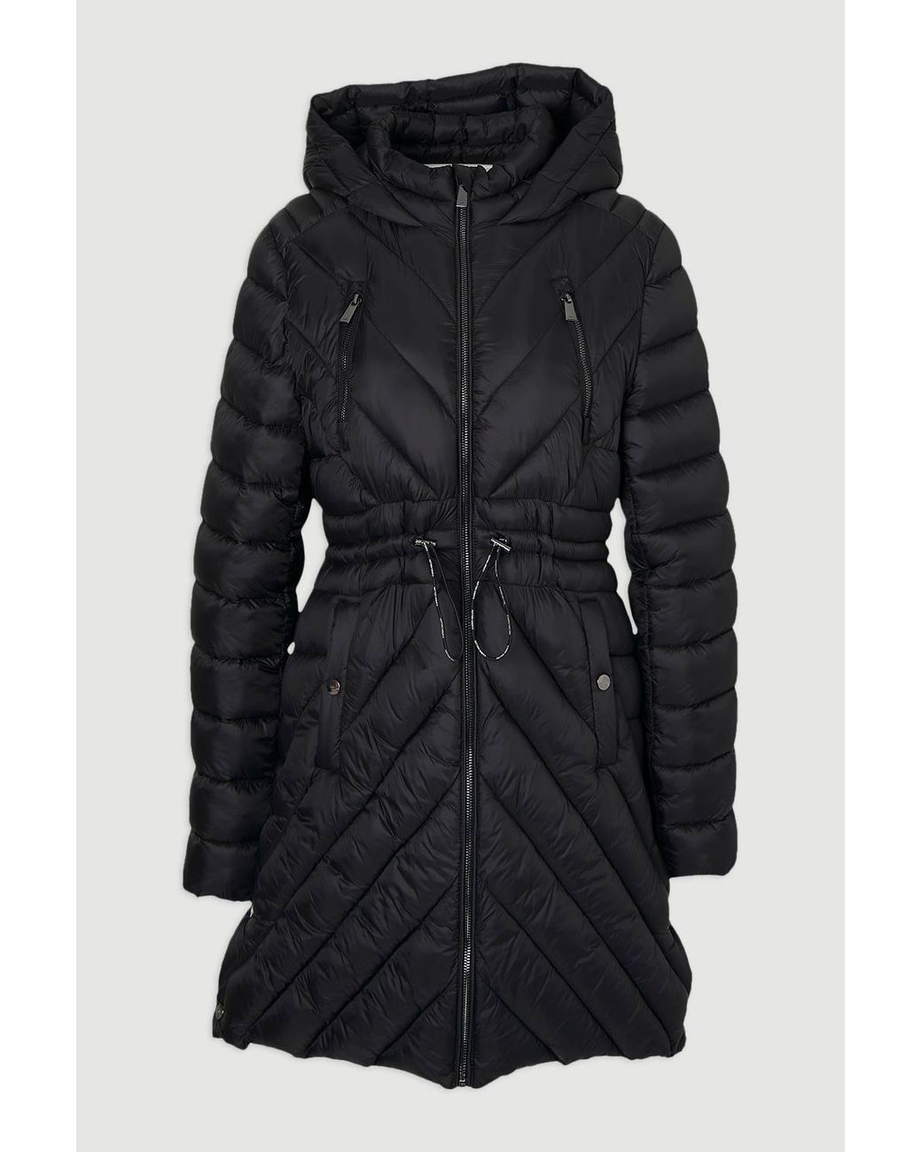 Karen Millen Black Lightweight Packable Coat