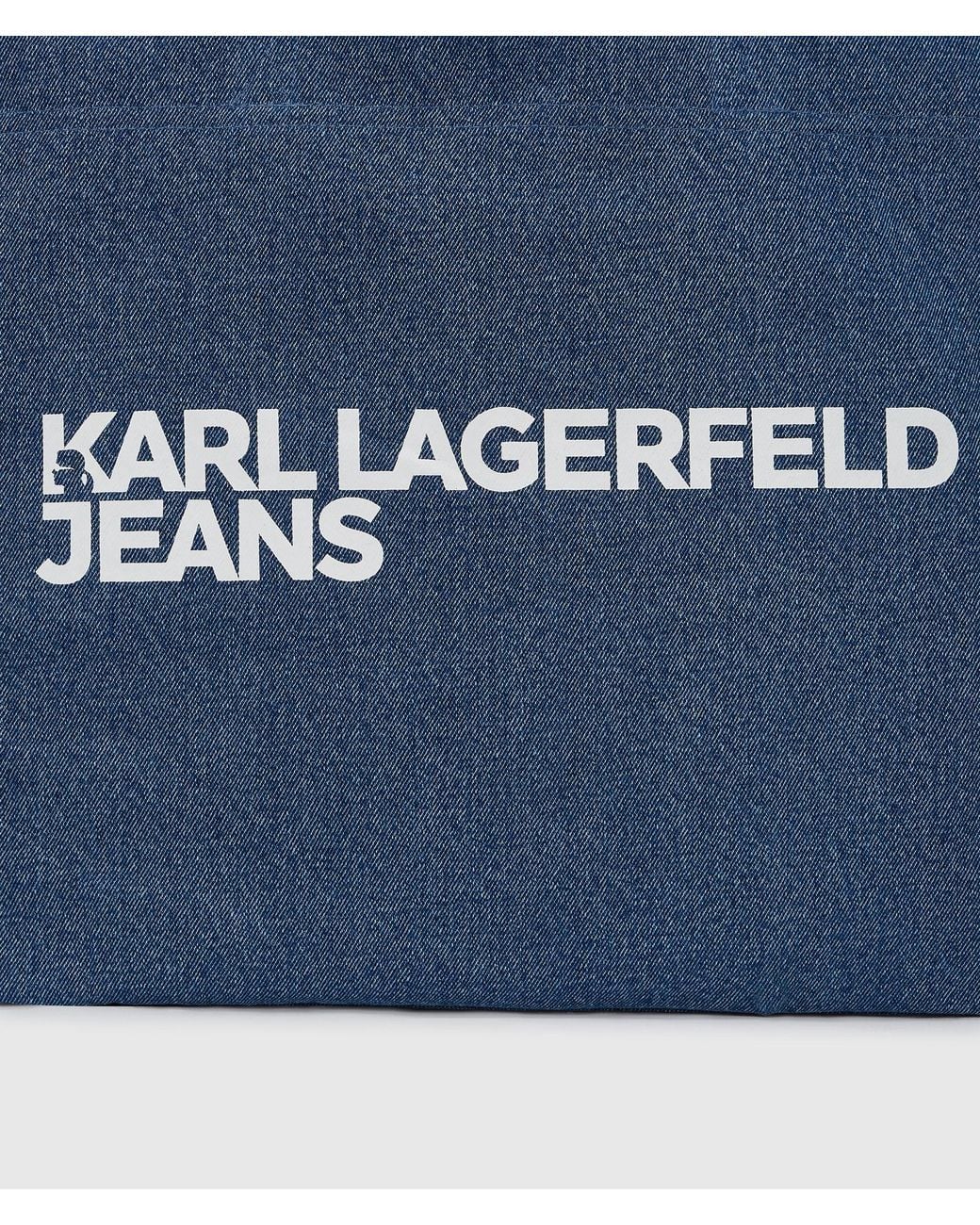 KL Jeans Blue Logo Denim Shopper
