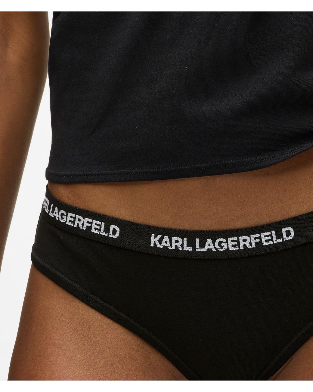 Karl Lagerfeld Black Logo Brief – 3-Pack