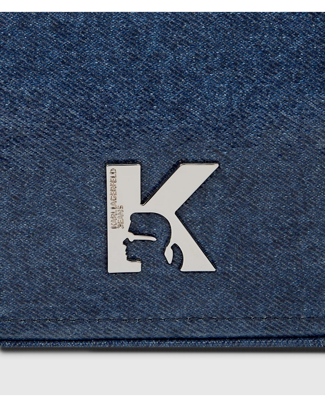 KL Jeans Blue K Logo Denim Camera Bag