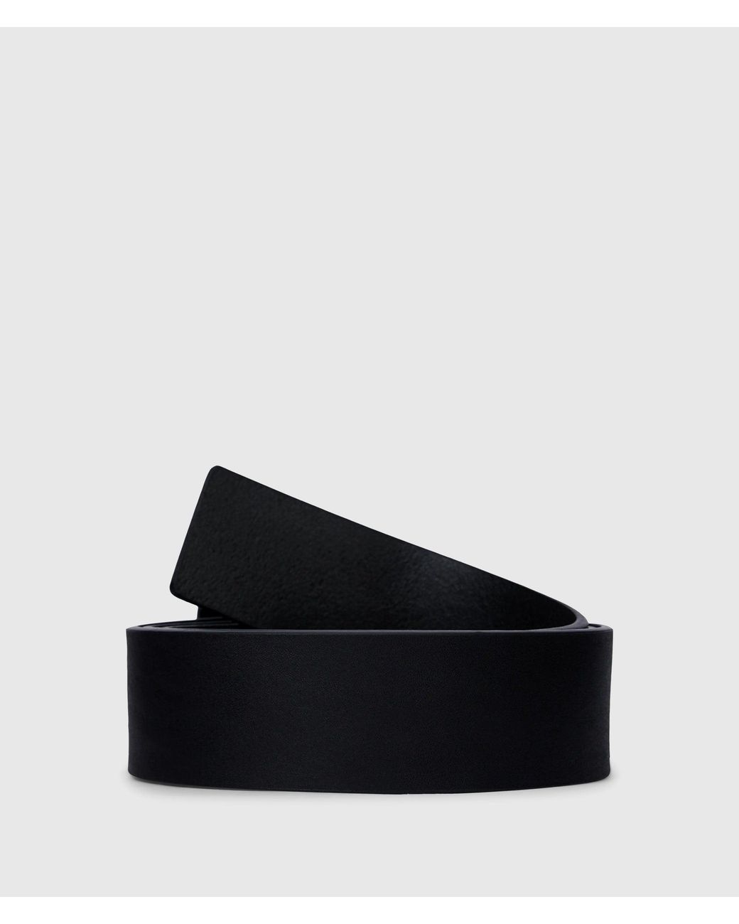 KL Jeans Black Vintage Leather Belt for men