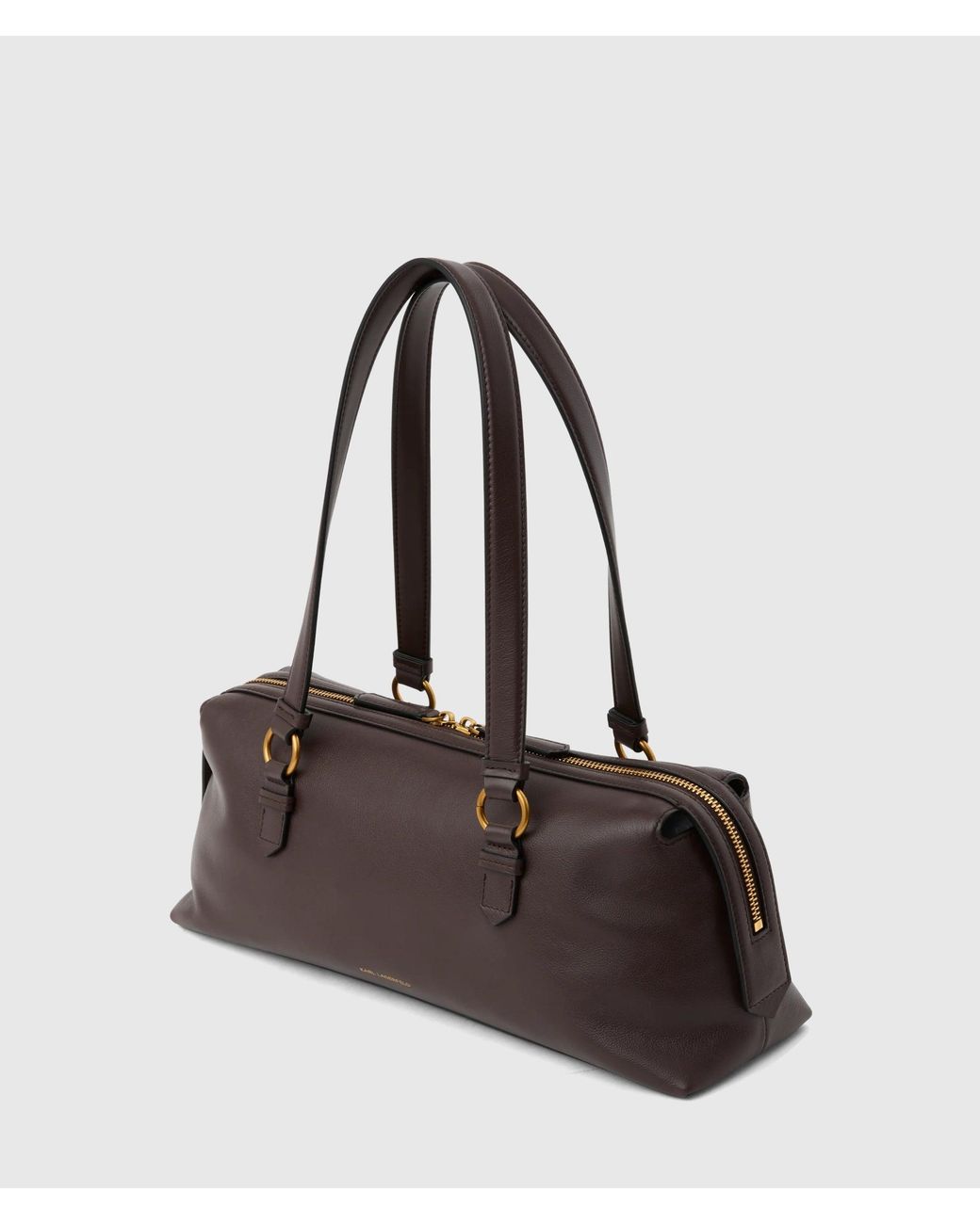 Karl Lagerfeld White K/Autograph Medium Bowling Bag