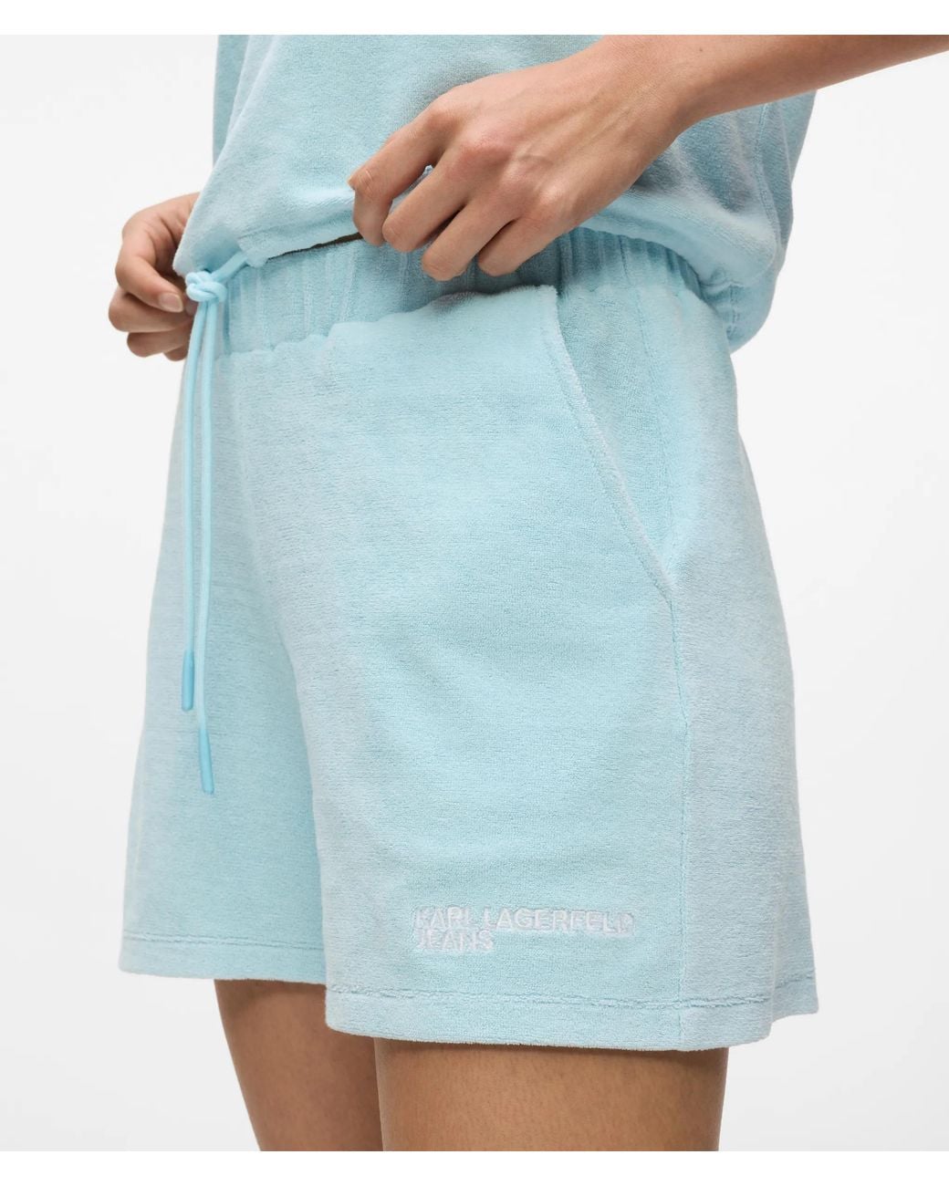 KL Jeans Blue Logo Toweling Shorts