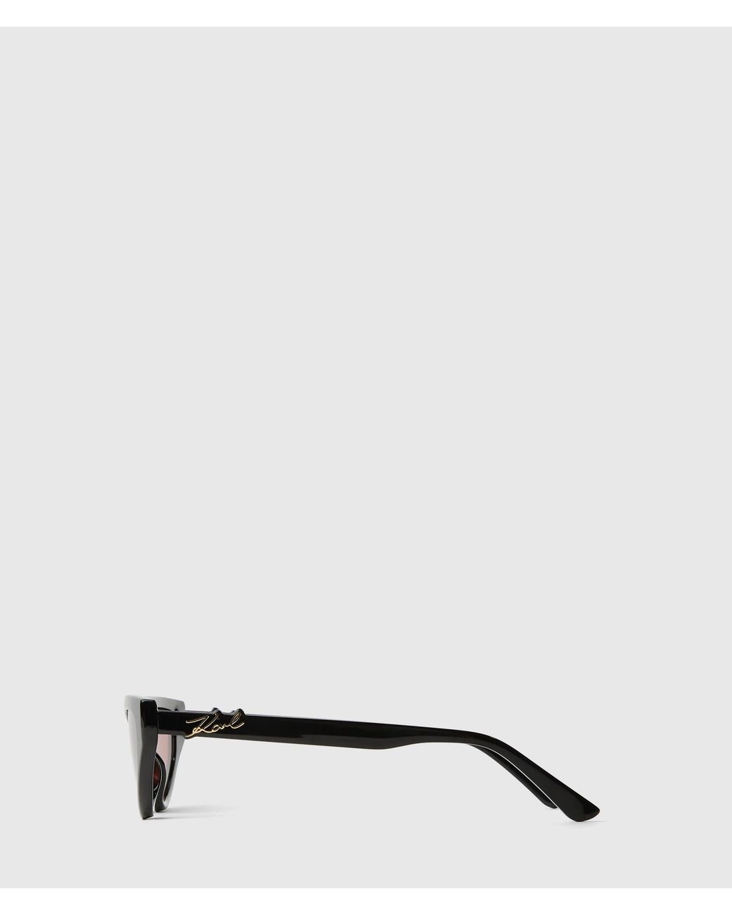 Karl Lagerfeld Pink Signature Cat-Eye Sunglasses