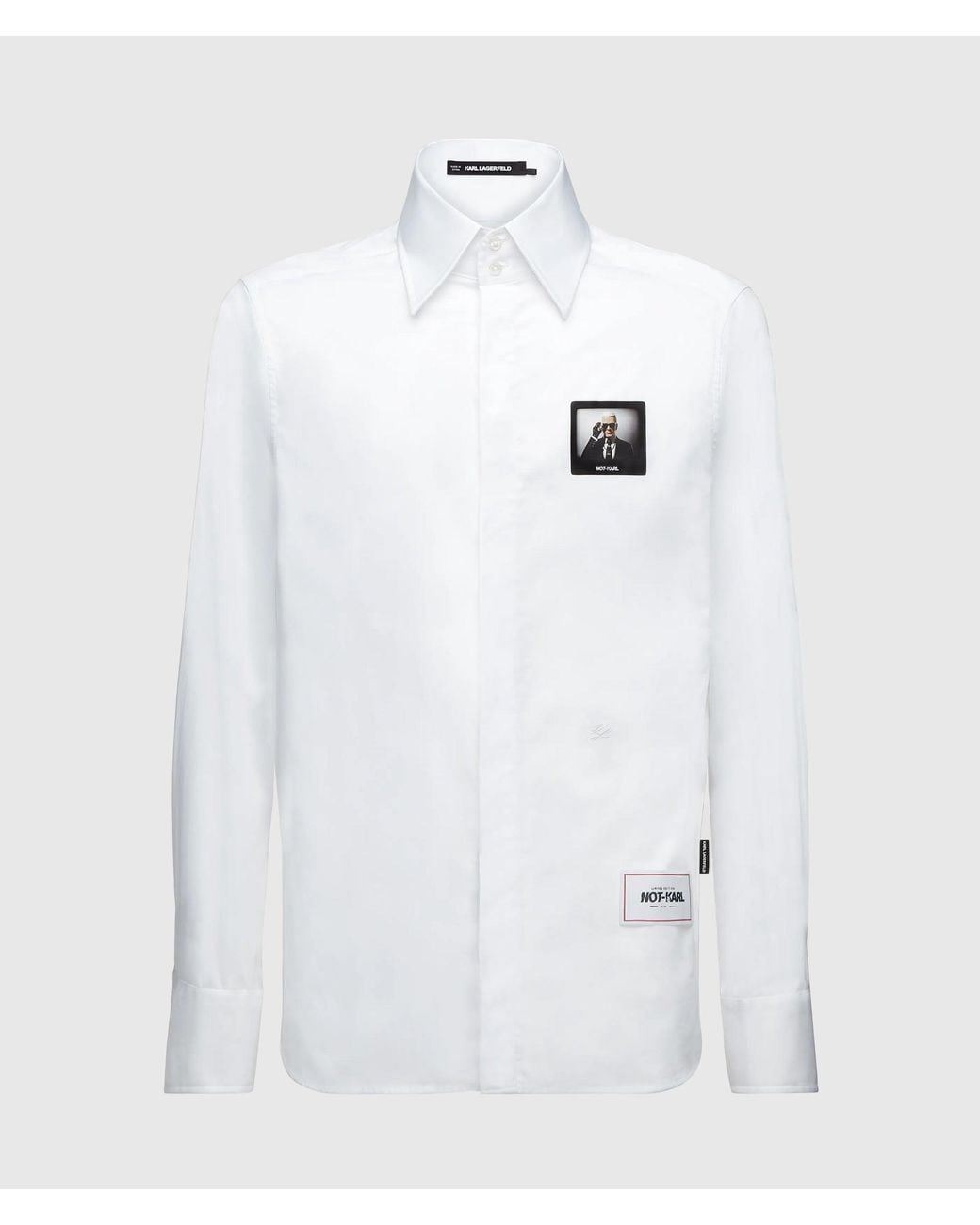 Karl Lagerfeld White Limited Edition Not-Karl Shirt for men