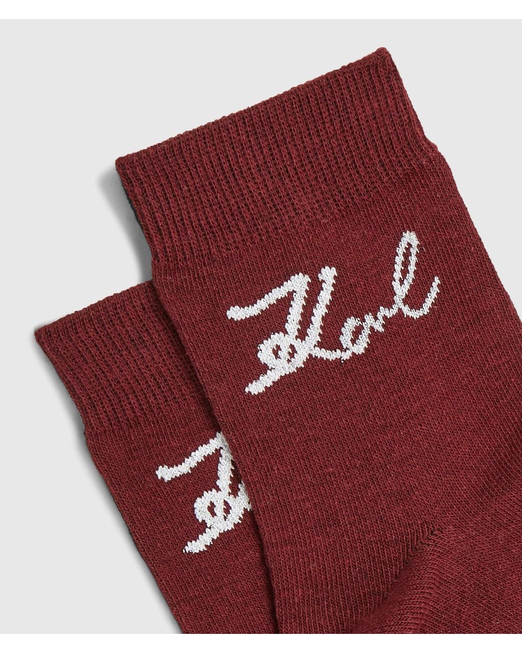 Karl Lagerfeld White Signature Socks – 3-Pack