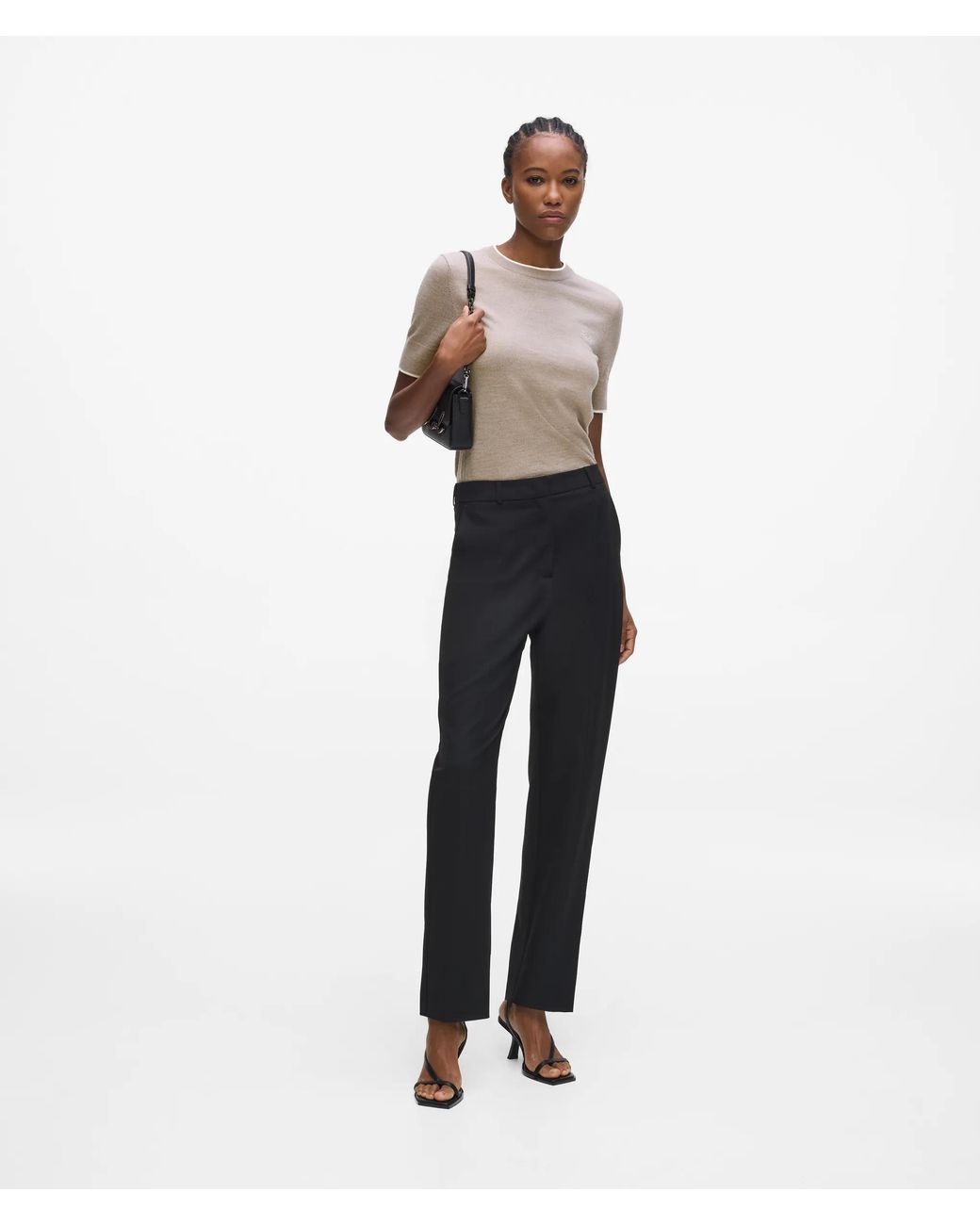 Karl Lagerfeld Natural Merino Wool T-Shirt