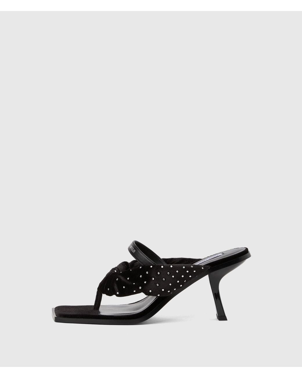 Karl Lagerfeld Black Karmel Heeled Sandals