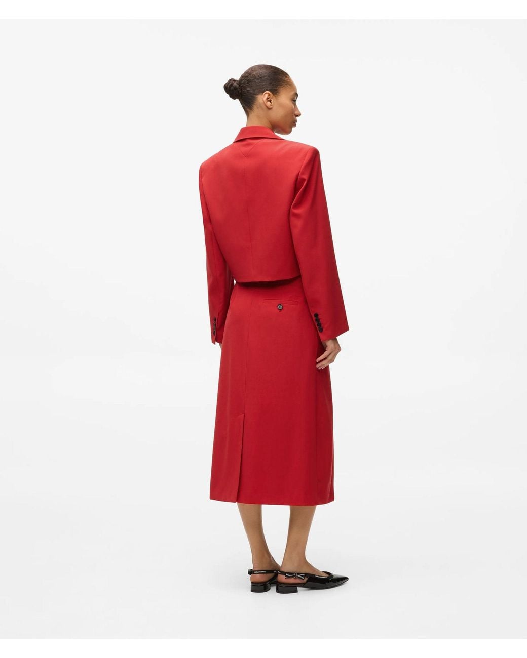Karl Lagerfeld Tailored Wrap Skirt