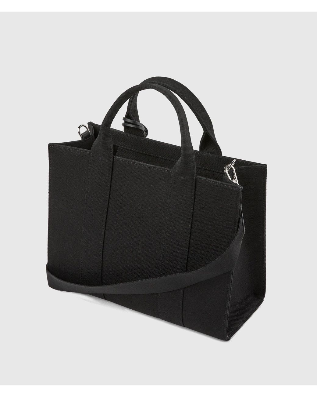 Karl Lagerfeld Black Rue St-Guillaume Medium Square Tote Bag With Charm