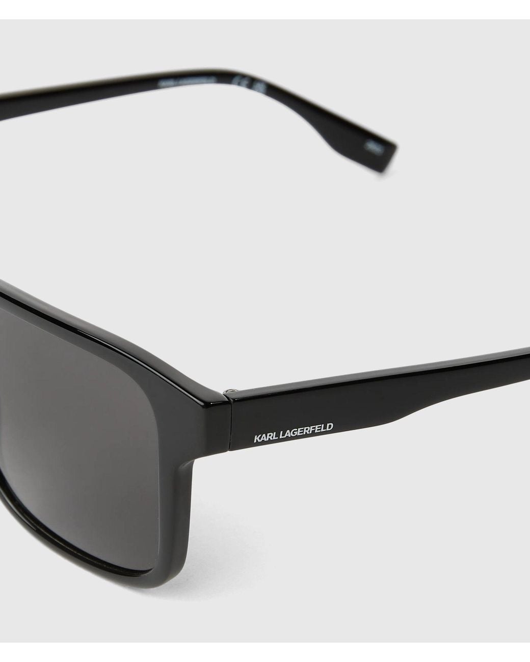 Karl Lagerfeld Gray Logo Rectangle Sunglasses for men