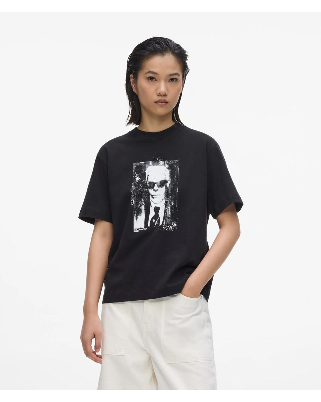 KL Jeans Blue Regular‑Fit Karl Portrait T-Shirt