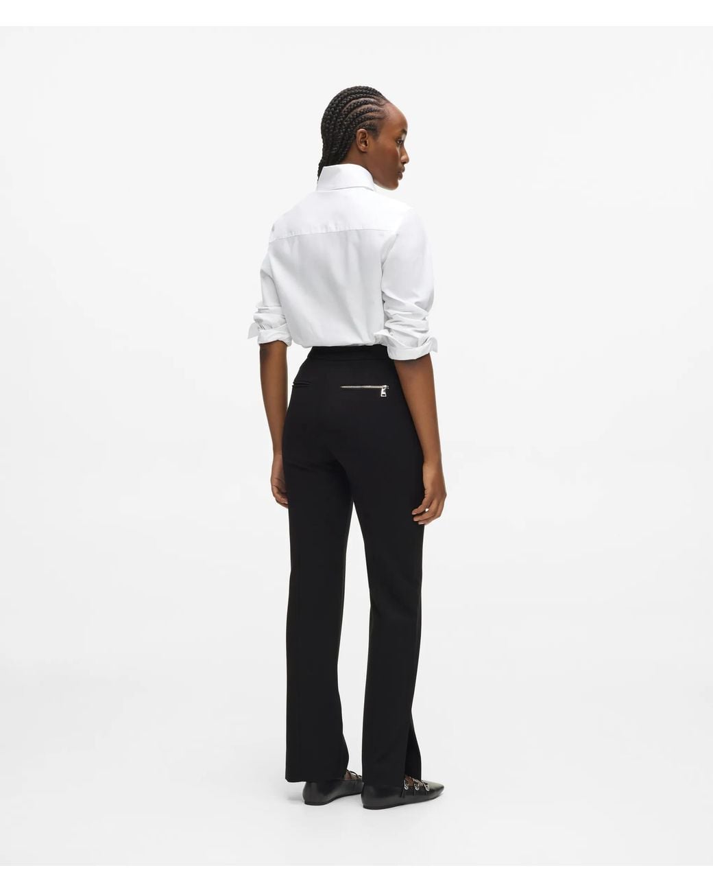 Karl Lagerfeld White Punto Pants