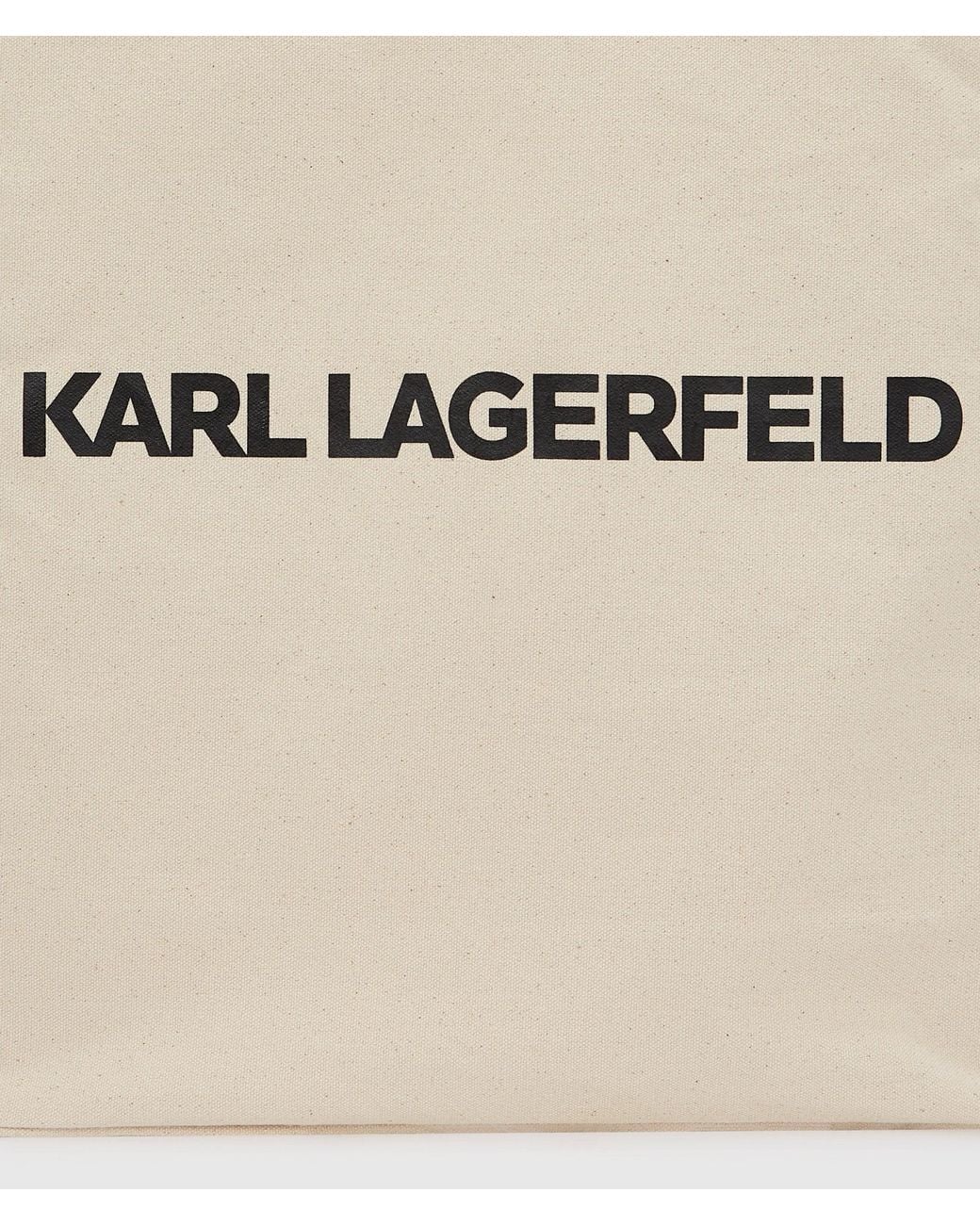 Karl Lagerfeld Natural Logo Tall Tote Bag for men