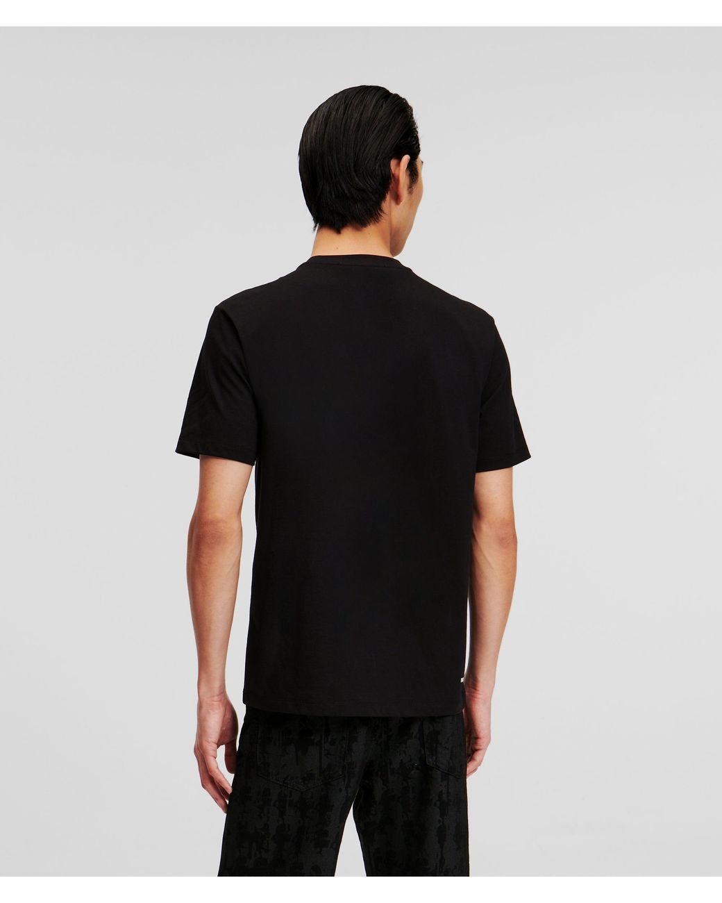Karl Lagerfeld Black Kameo T-Shirt for men