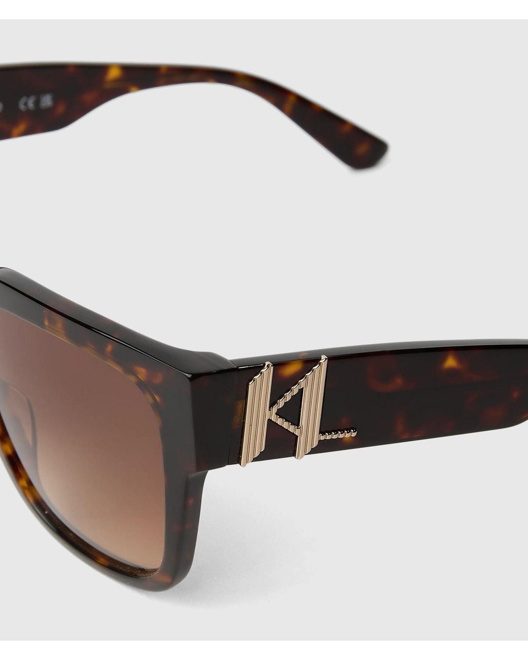 Karl Lagerfeld Multicolor Monogram Square Sunglasses
