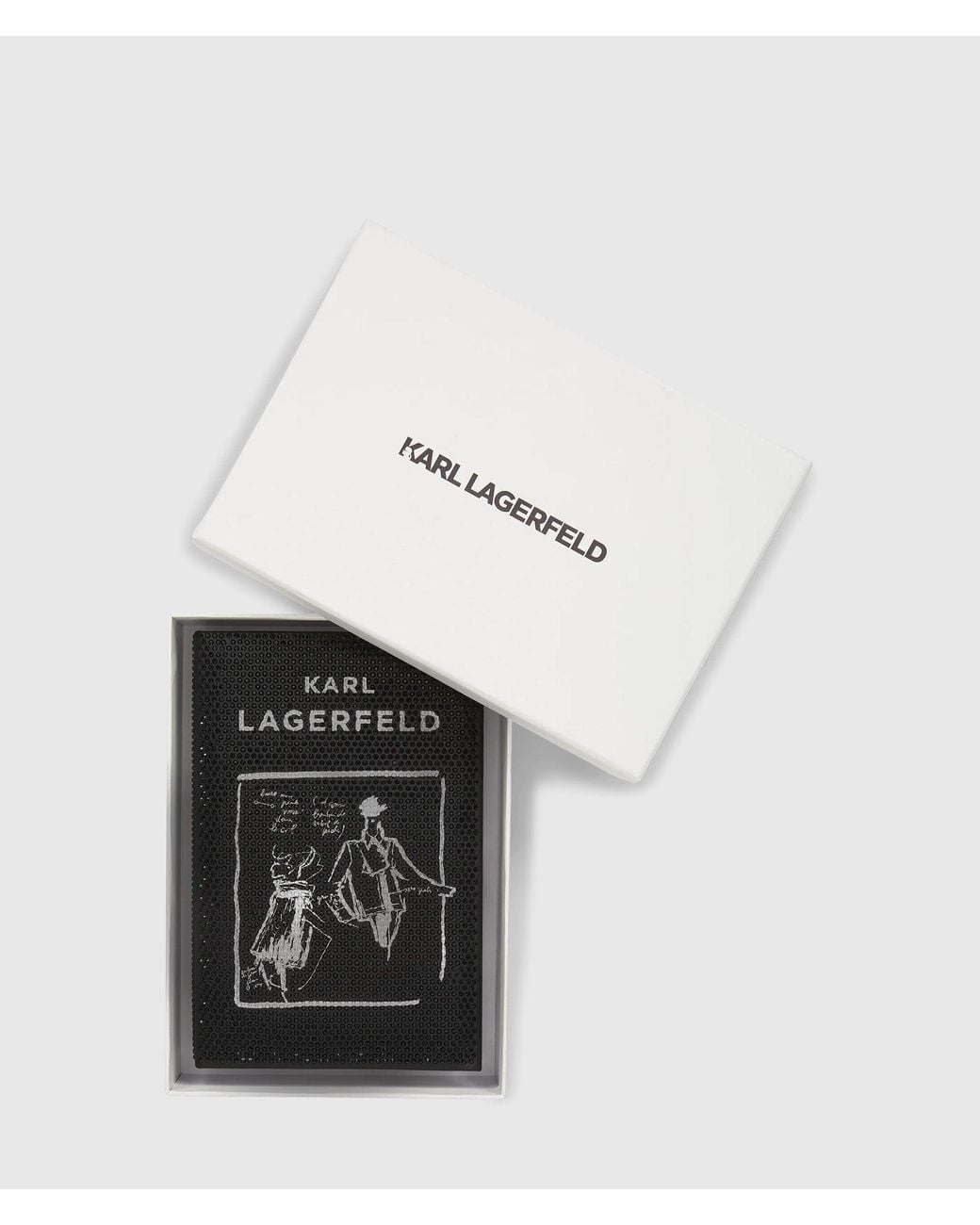 Karl Lagerfeld Black K/Soiree Book Minaudière Bag