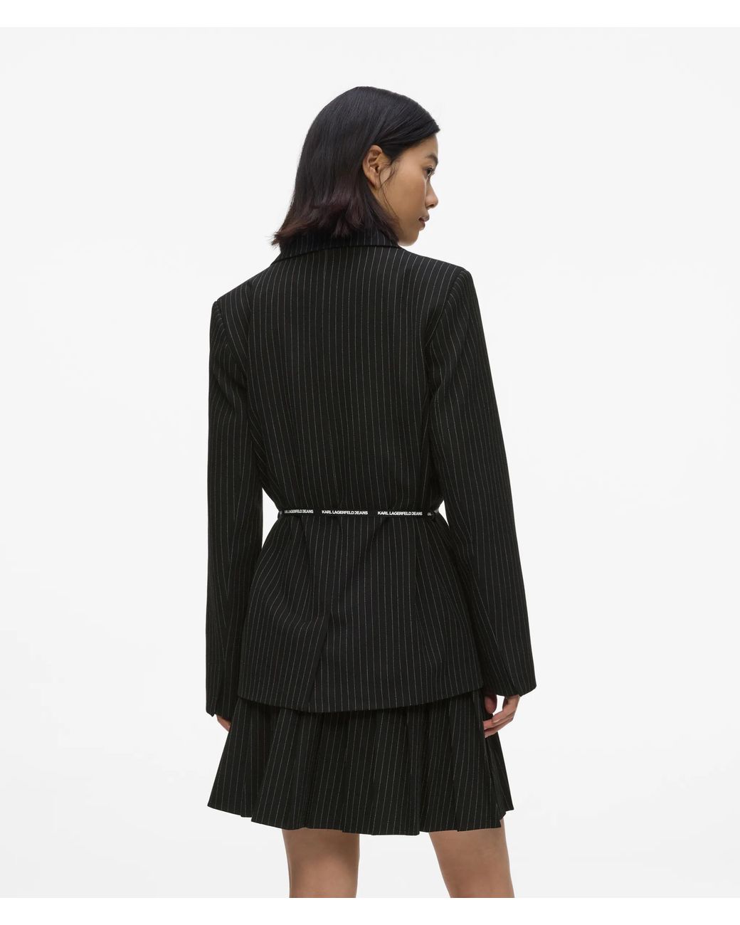 KL Jeans Black Pinstripe Blazer