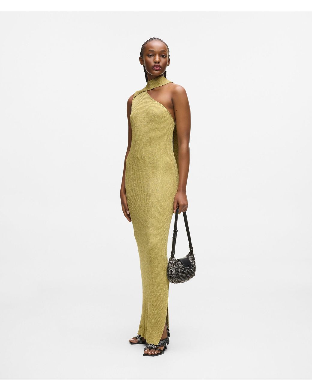 Karl Lagerfeld Metallic Knit Dress