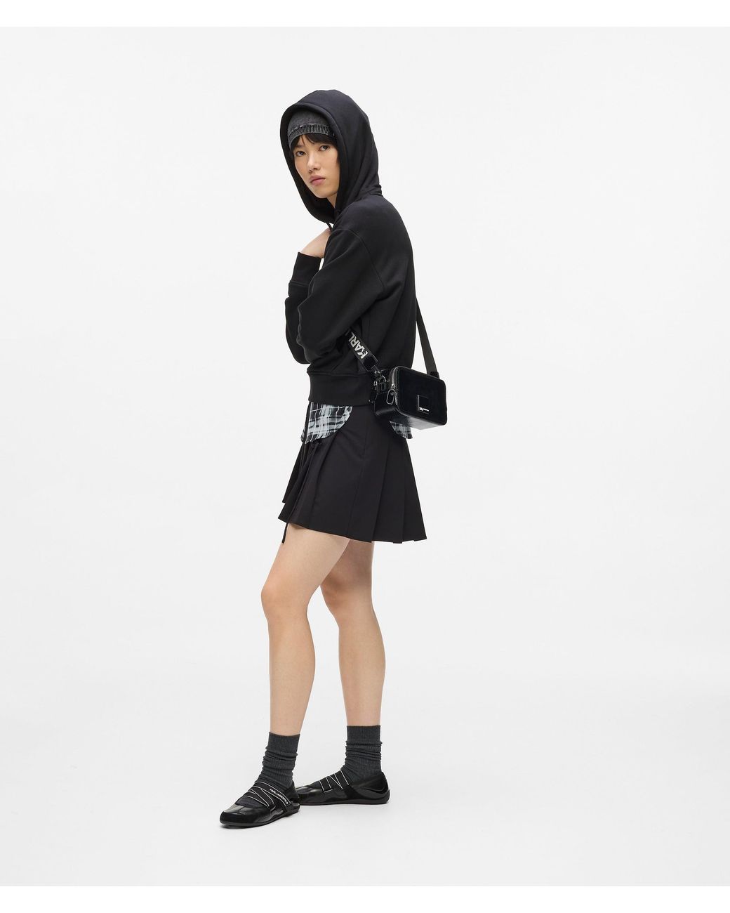 KL Jeans Black Glossy Camera Bag