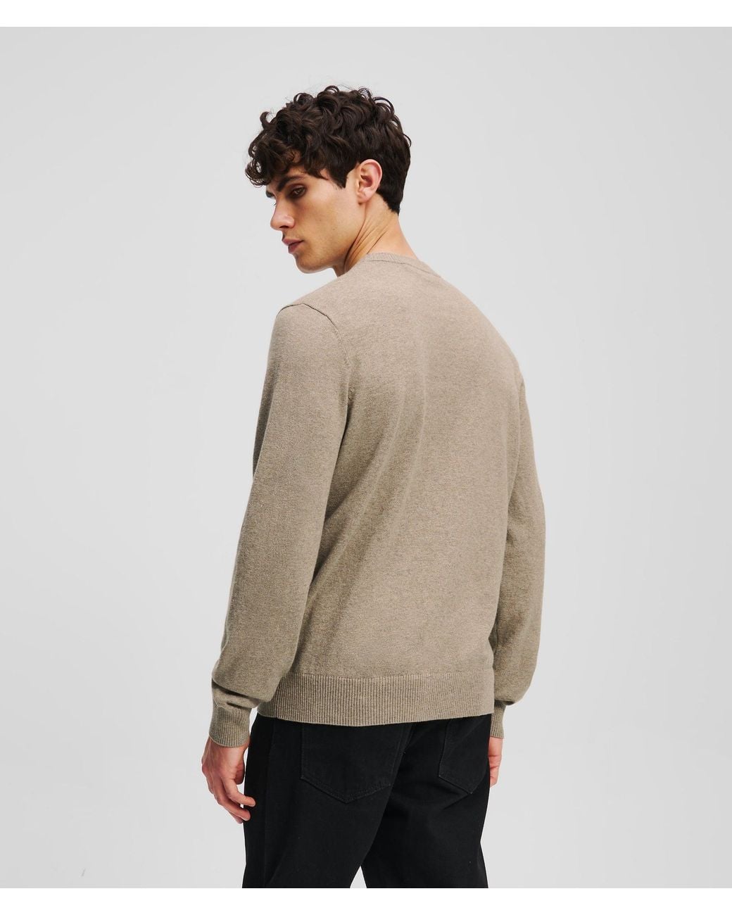 Karl Lagerfeld Natural Kameo Sweater for men