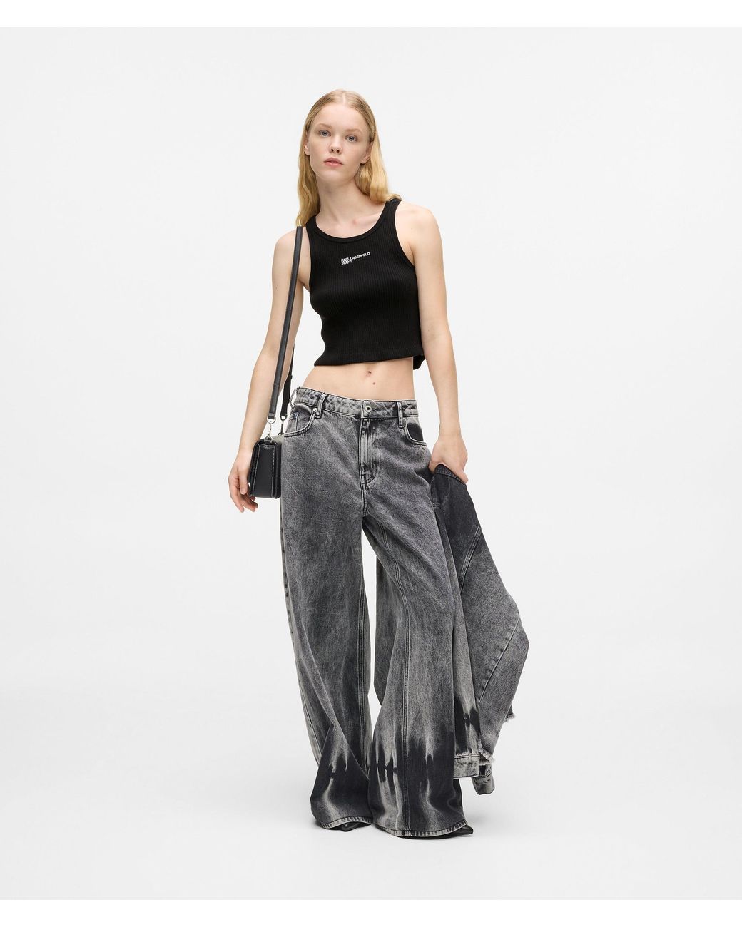 KL Jeans Black Knitted Tank Top
