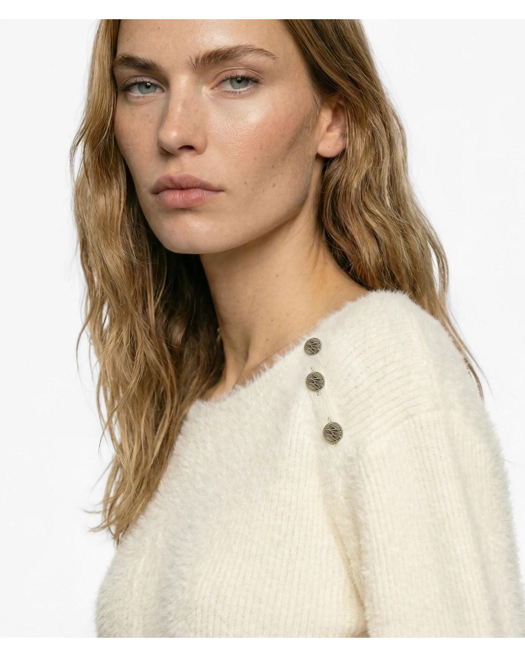 Karl Lagerfeld Natural Fluffy Loungewear Jumper