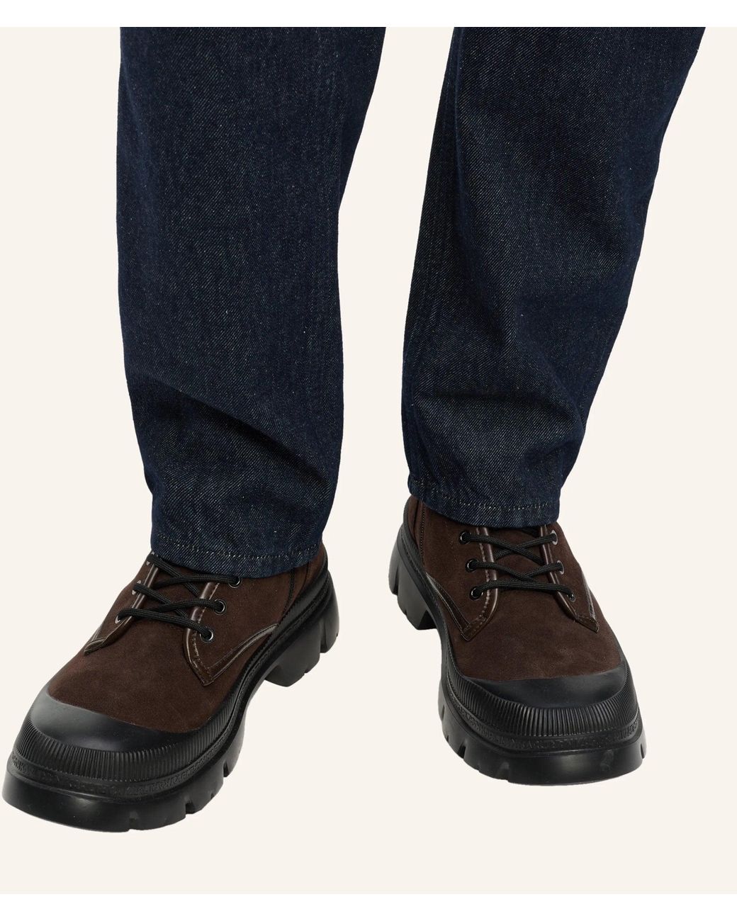 Karl Lagerfeld Brown Ikon Nft Trekka Boots for men