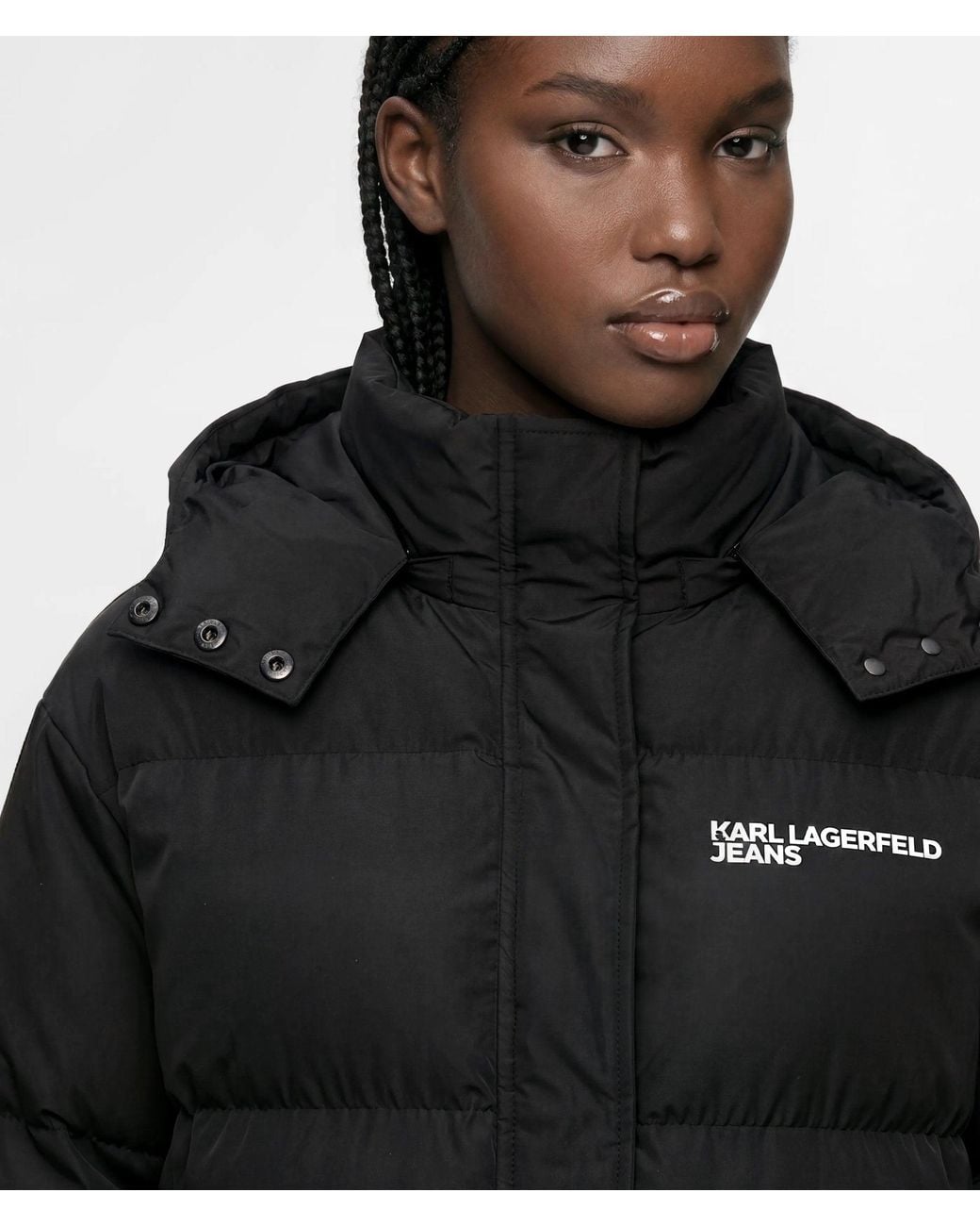 KL Jeans Black Logo Puffer Jacket
