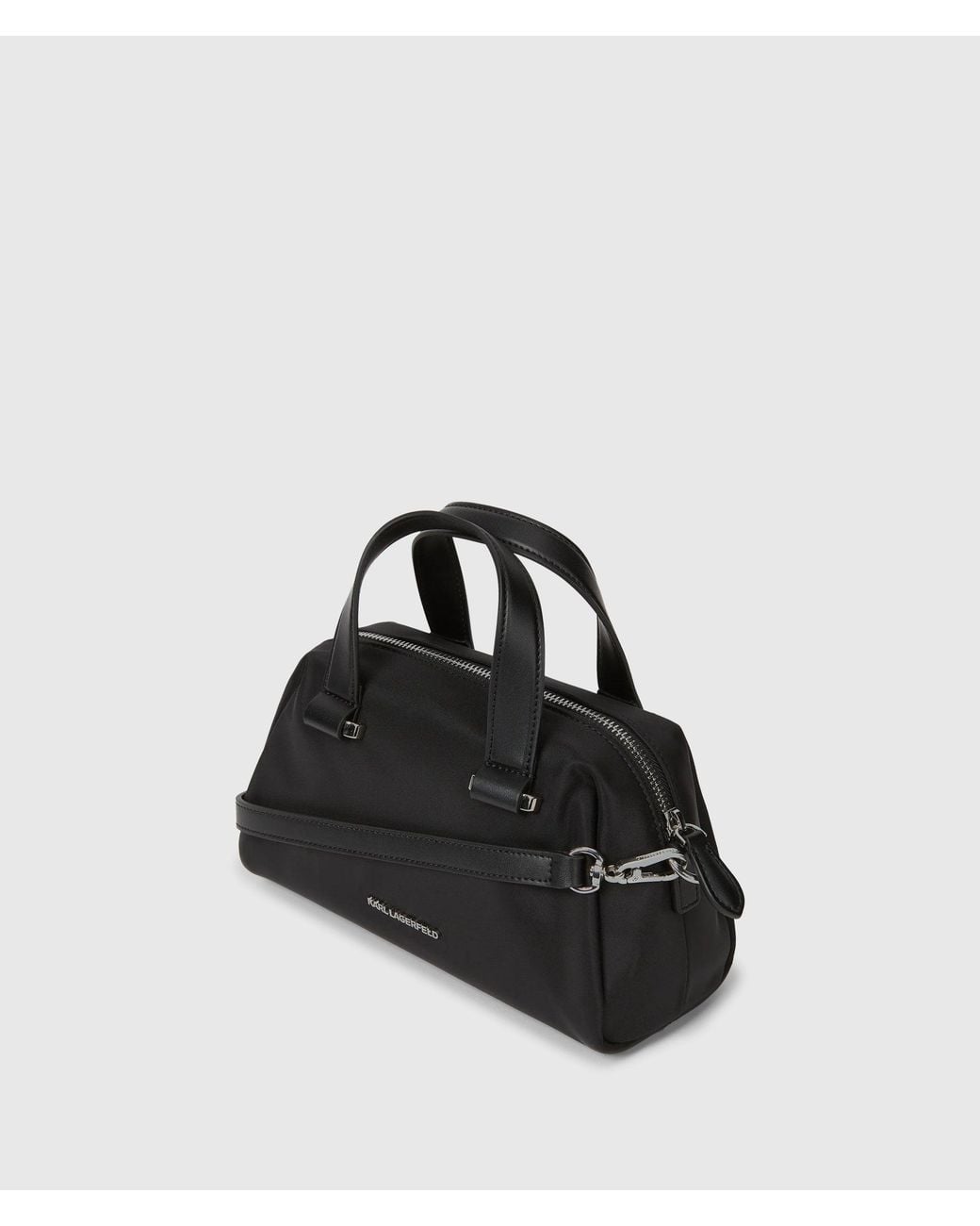 Karl Lagerfeld Black Ikon Choupette Small Satchel Bag