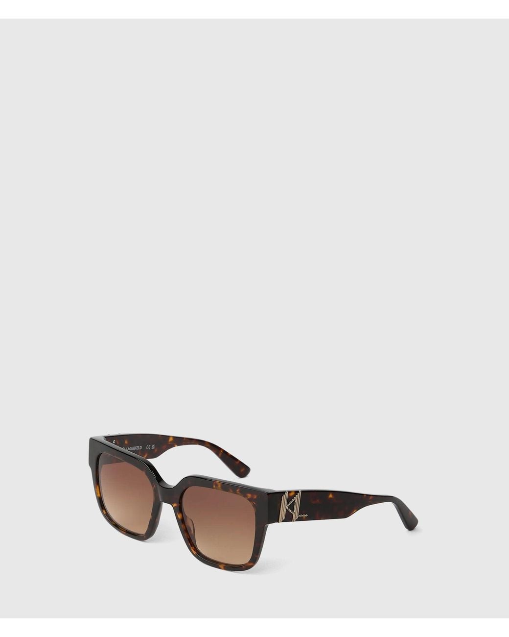 Karl Lagerfeld Multicolor Monogram Square Sunglasses