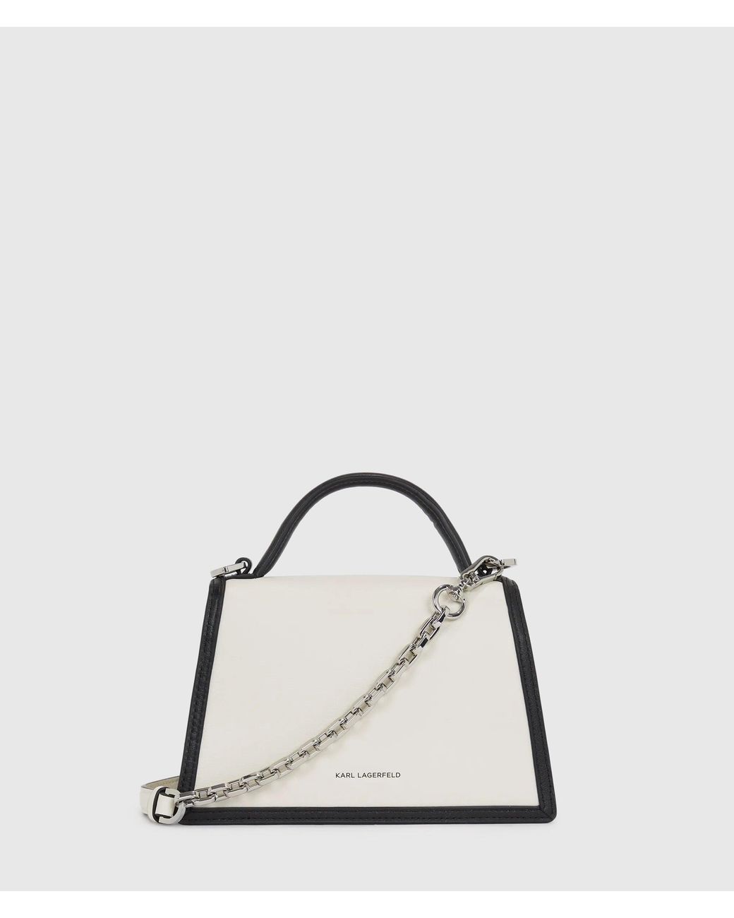 Karl Lagerfeld White K/Signature Small Crossbody Bag