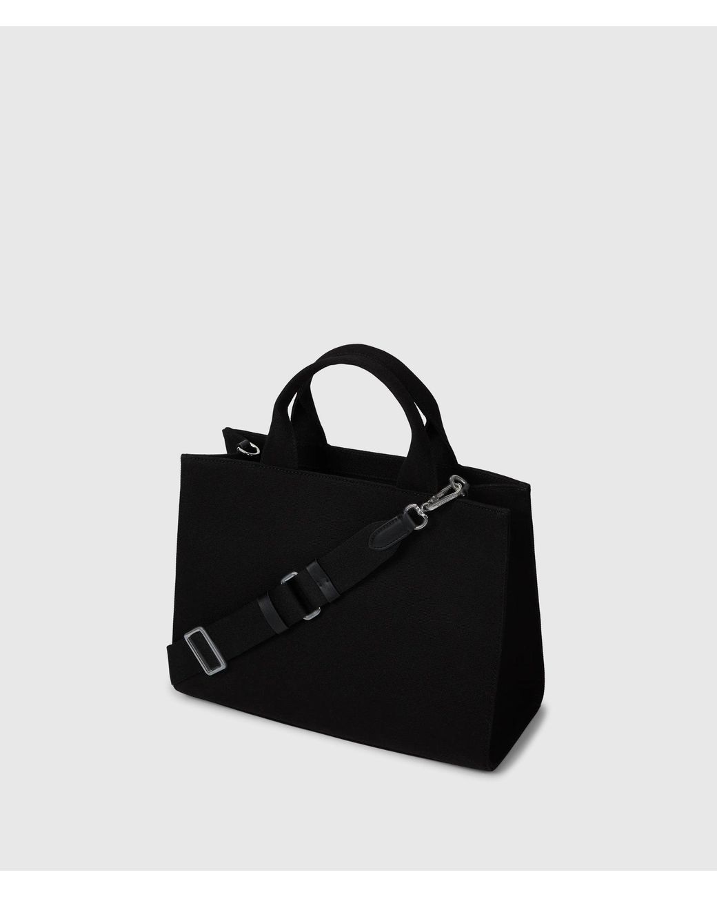 Karl Lagerfeld Black Rue St-Guillaume Rhinestone Medium Square Tote Bag
