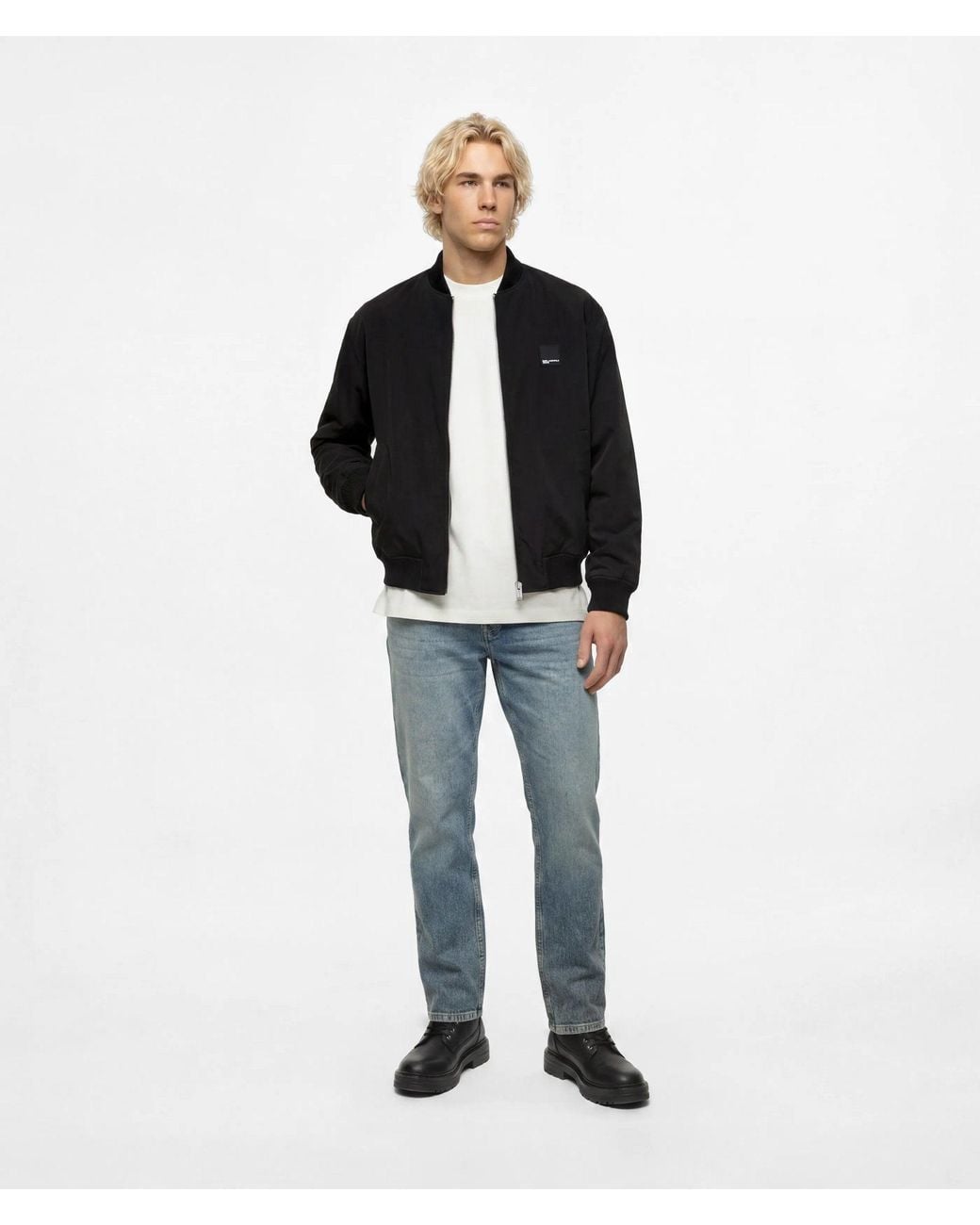KL Jeans Blue Vintage Wash Tapered Jeans for men