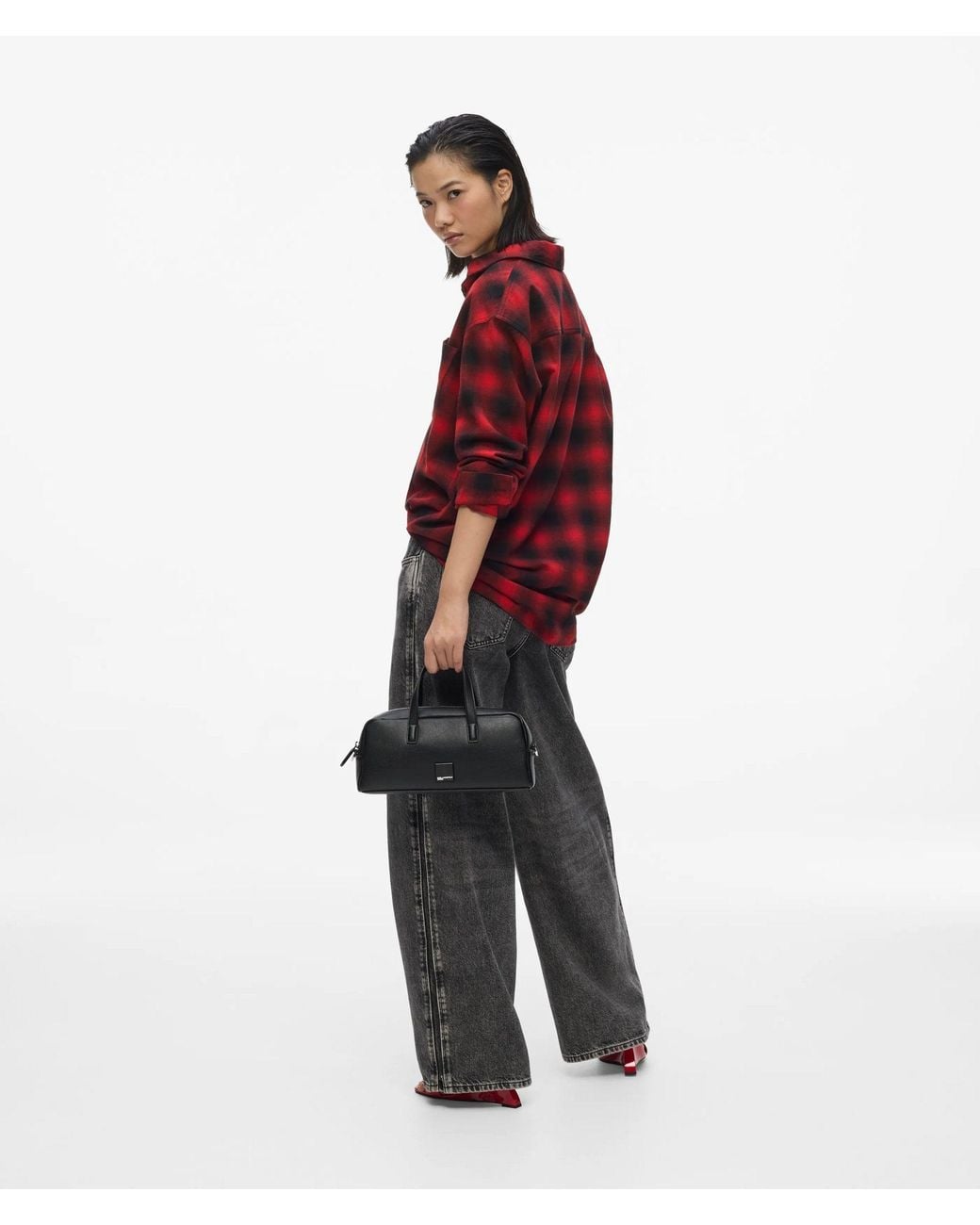 KL Jeans Black Box Logo Bowling Bag