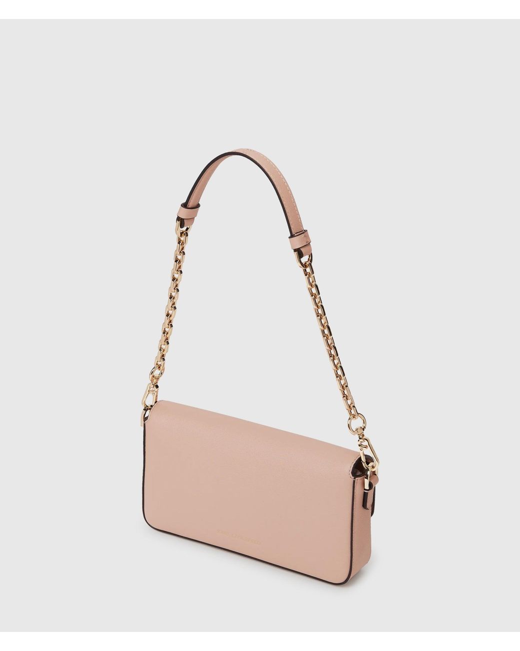 Karl Lagerfeld Natural K/Signature Small Chain Shoulder Bag