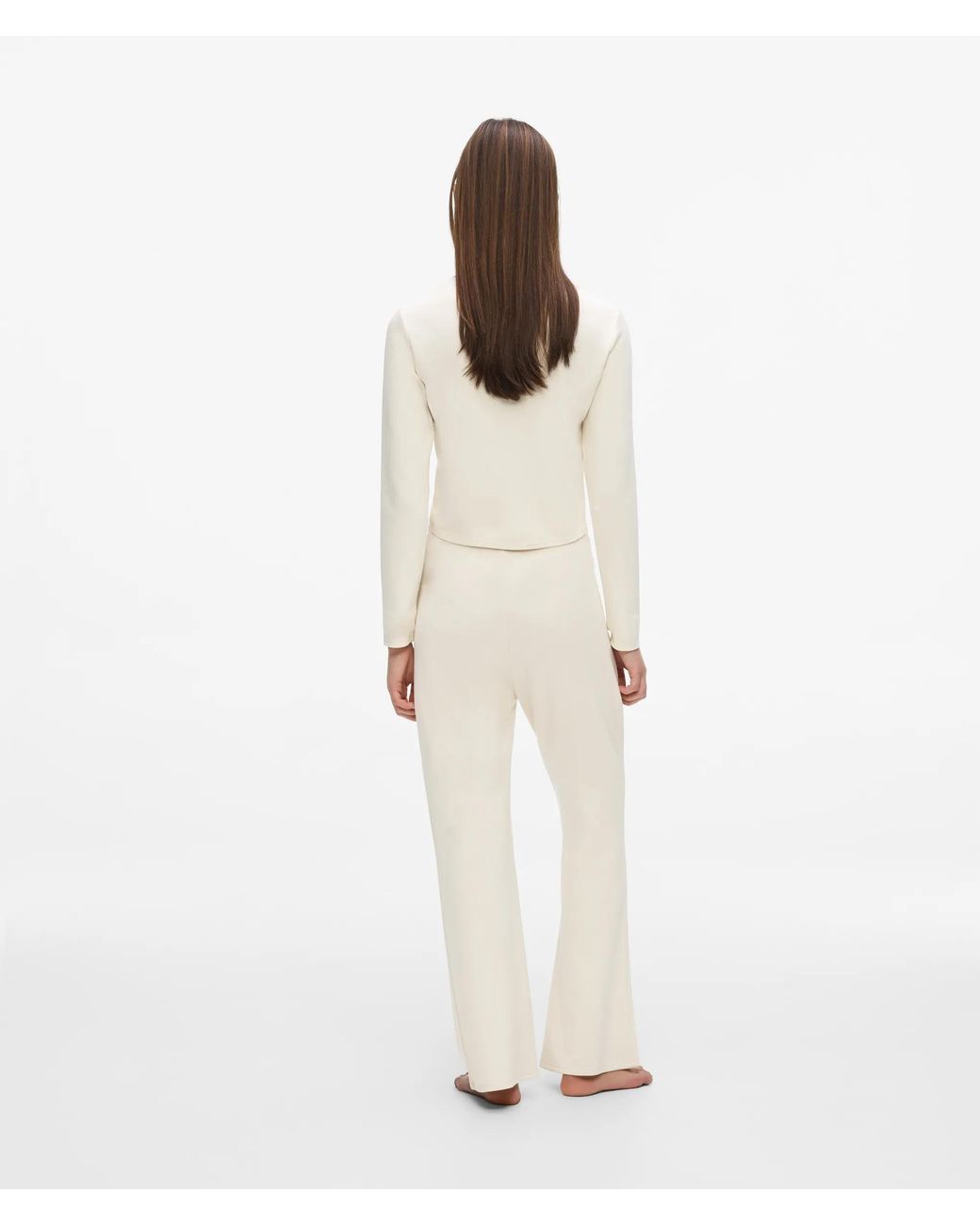 Karl Lagerfeld White Loungewear Flared Pants