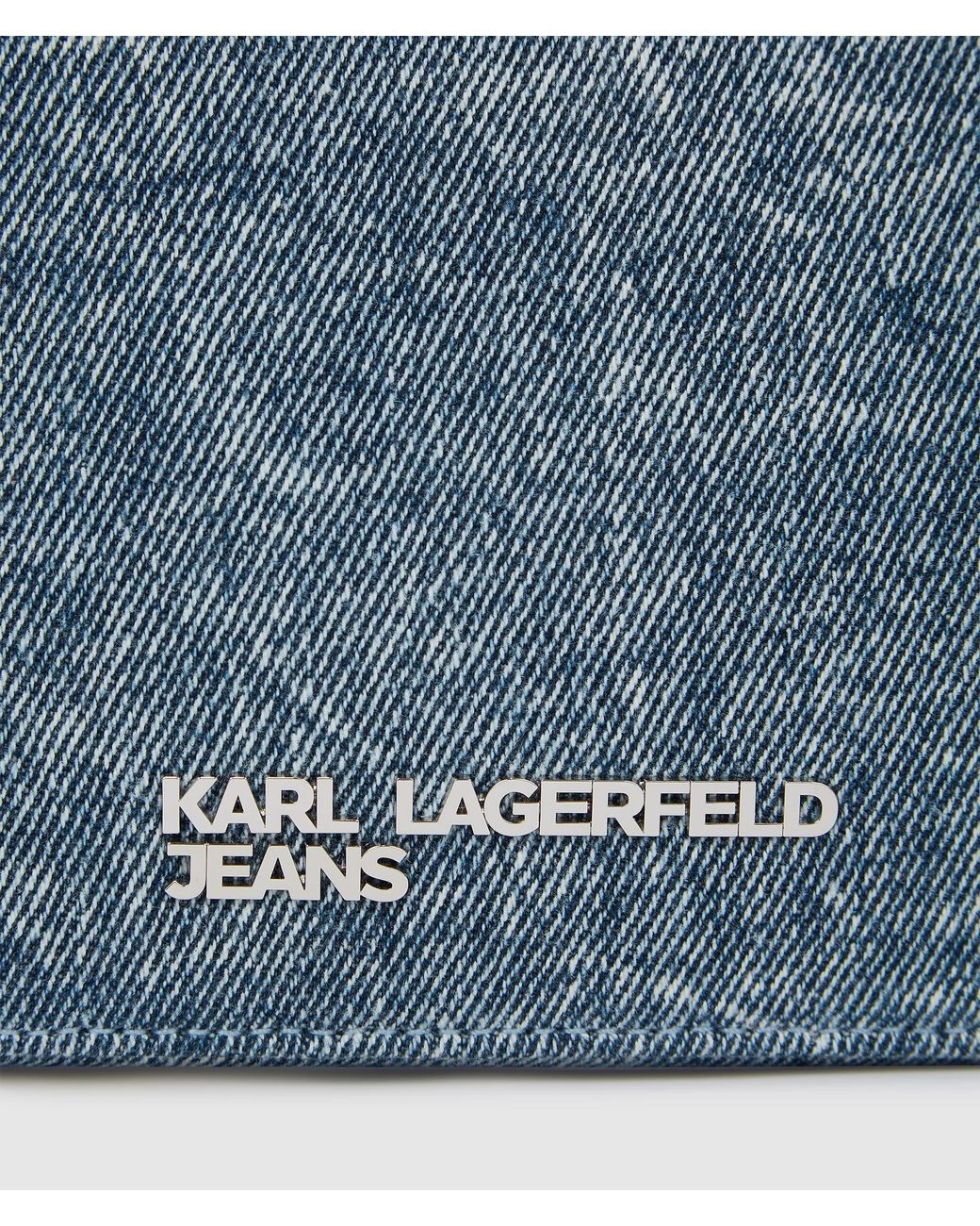 KL Jeans Blue Denim Chain Camera Bag